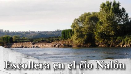 Ecologistas denuncian la obra de una escollera en el río Nalón