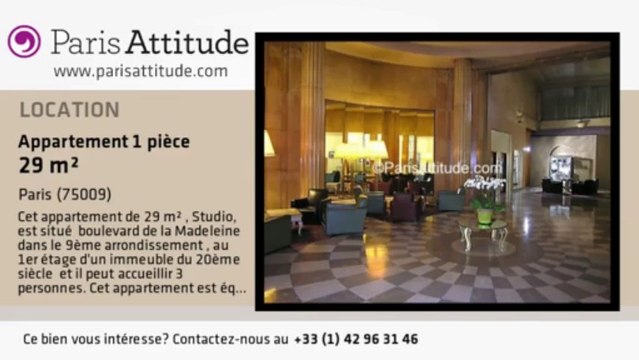 Appartement Studio à louer - Madeleine, Paris - Ref. 6991