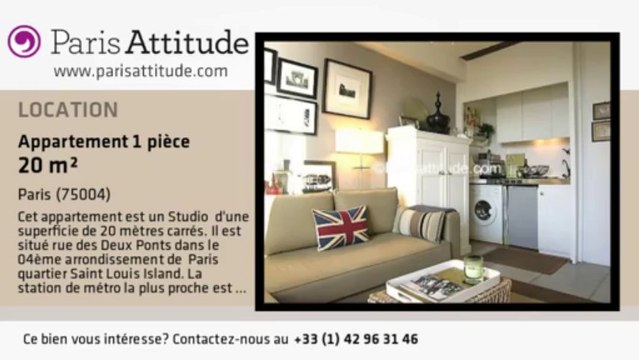 Appartement Studio à louer - Ile St Louis, Paris - Ref. 1762