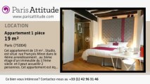 Appartement Studio à louer - St Paul, Paris - Ref. 8681