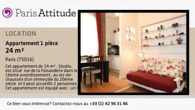 Appartement Studio à louer - Rue de la Pompe, Paris - Ref. 8747