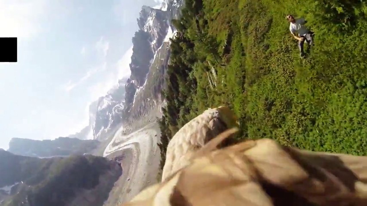 Flying eagle point of view