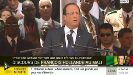 Hollande au Mali : "Cette élection ouvre la voie de la reconstruction"