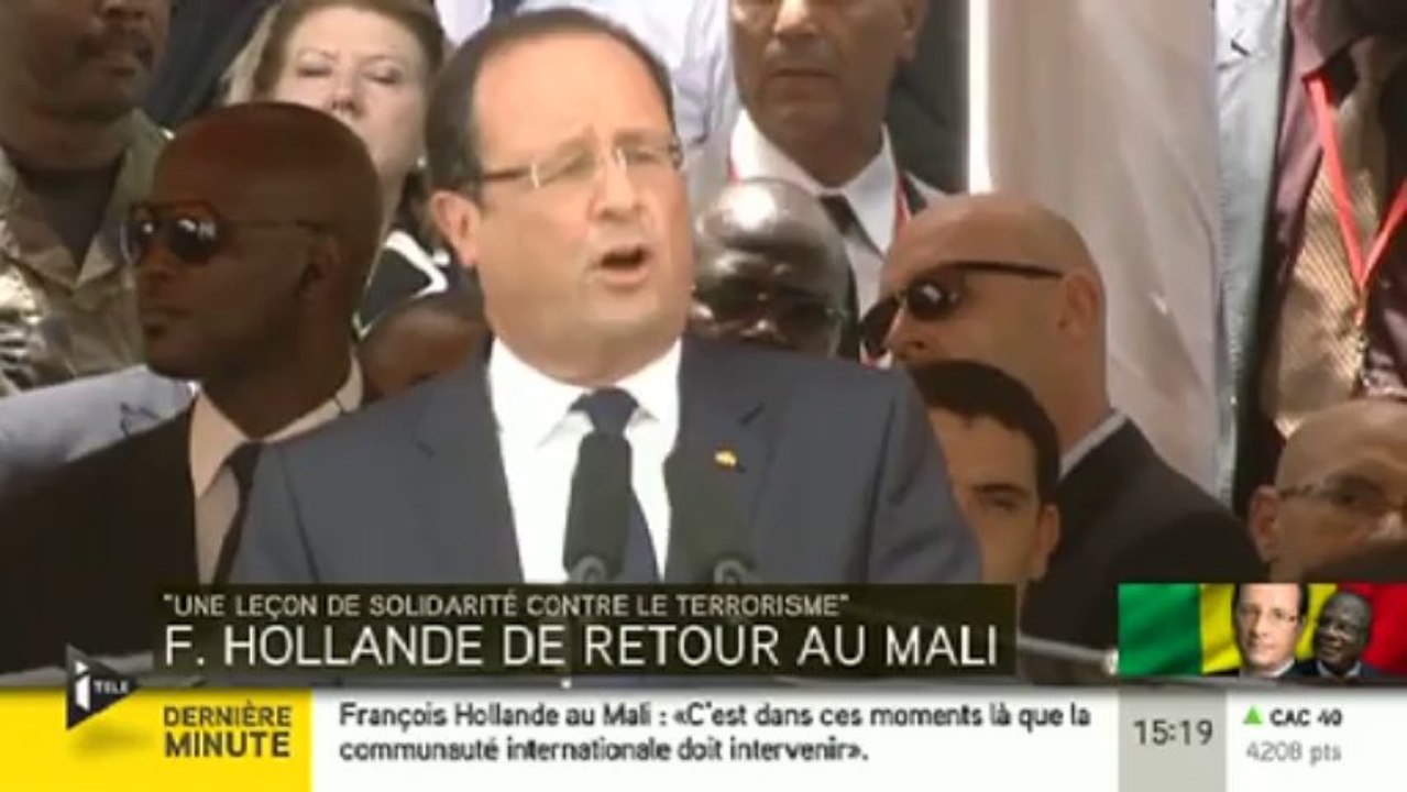 François Hollande : "c'est une grande victoire pour le Mali que nous fêtons aujourd'hui"