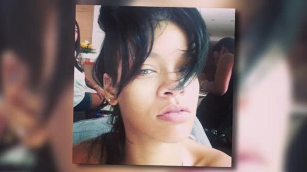 Rihanna ungeschminkt auf Instagram Foto