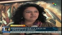 Bertha Cáceres, dirigente indígena, rechaza acusaciones en su contra
