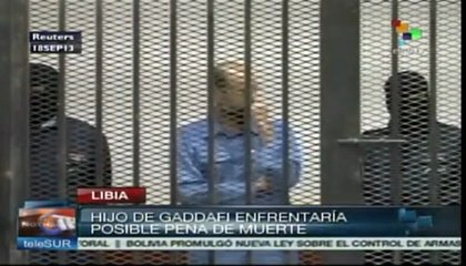 Hijo de Gadaffi comparece ante la justicia libia