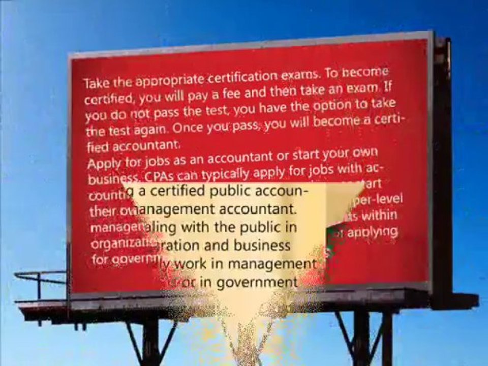 Step for Starting your Career in accounting