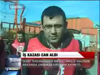 İŞ KAZASI YİNE CAN ALDI