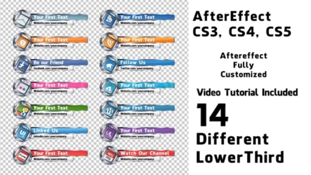 Social Media LowerThird - After Effects Template