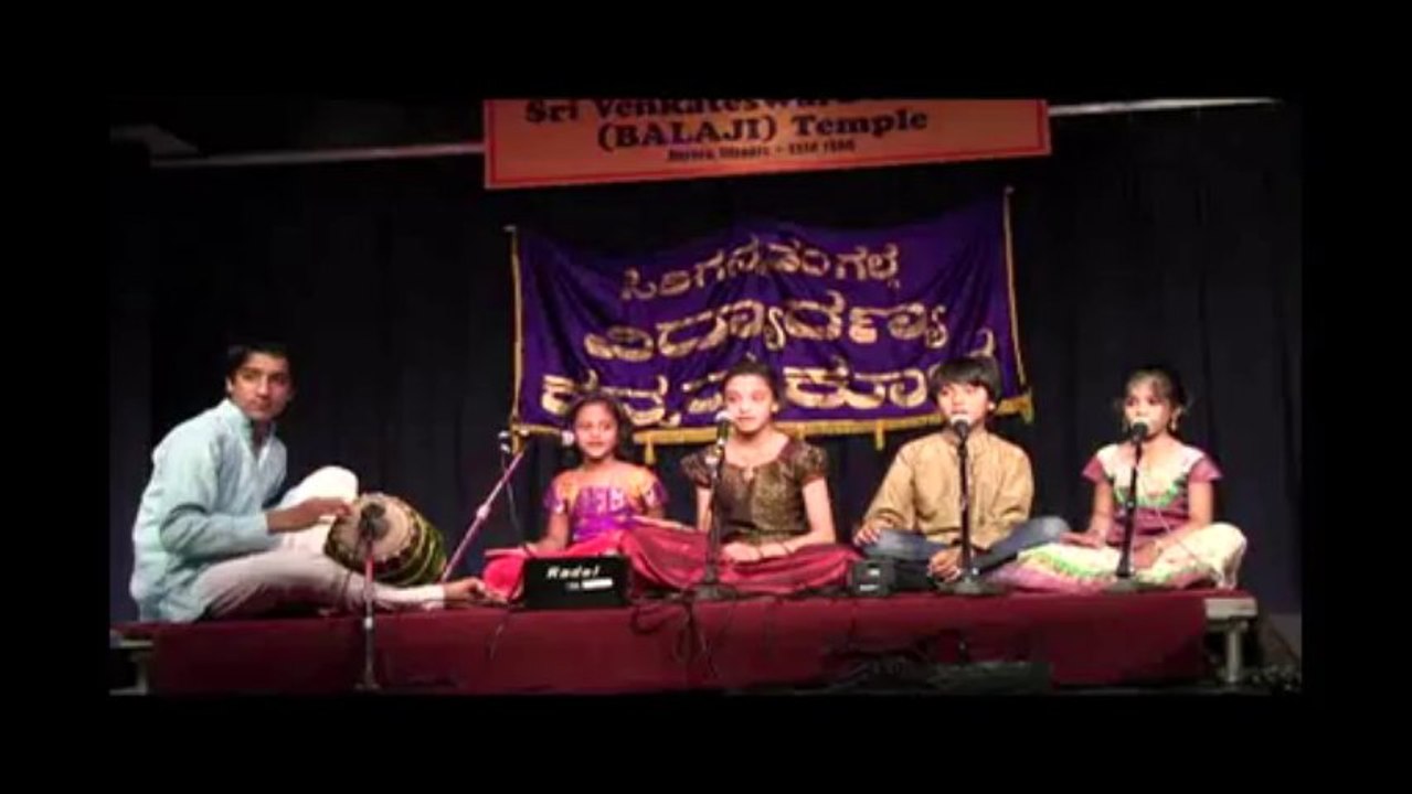 VIDYARANYA KANNADA KUTA: DASA DAY: STUDENTS OF CHANDRIKA GOPAL: TWO PURANDARA DASA KRITIS