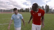 Usain Bolt vs. Sergio Aguero: Sprinter trains City striker