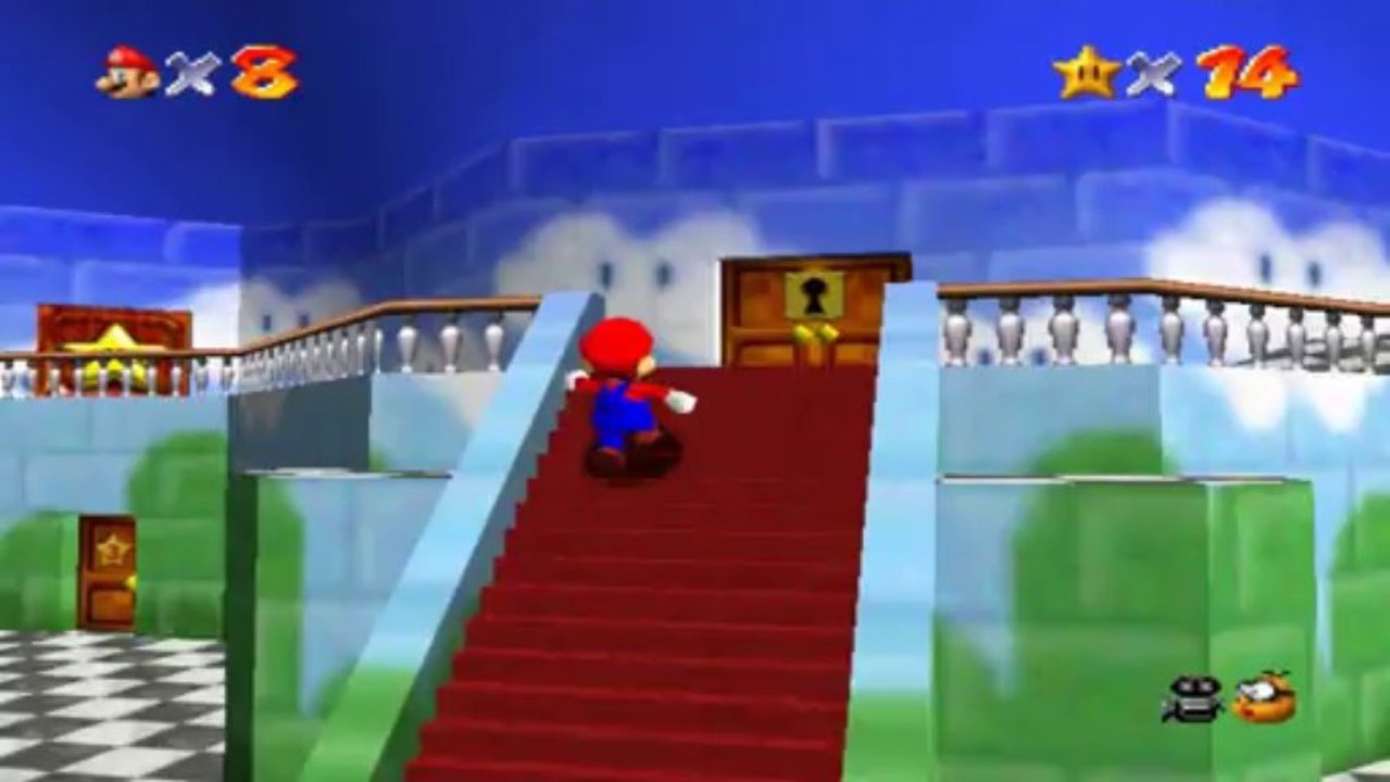 Super Mario 64 - Glissade de la Princesse - Etoile 1