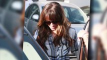 Lea Michele Wears Her Cory Monteith Tribute Necklace to the Salon