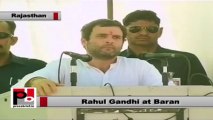 Rahul Gandhi in Baran (Rajasthan) stresses for people’s participation in decision making