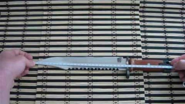 Самодельный штык нож из рессоры