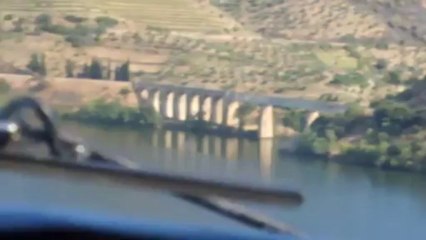 Airplane Scoops Up Lake Water to Battle Forest Fire