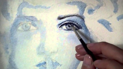 COMO PINTAR UN ROSTRO CON ACUARELAS / PINTURA CON ACUARELAS