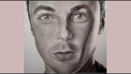 CÓMO DIBUJAR UN ROSTRO CON ESTILO FOTOGRAFICO (retrato JIM PARSONS - SHELDON COOPER)