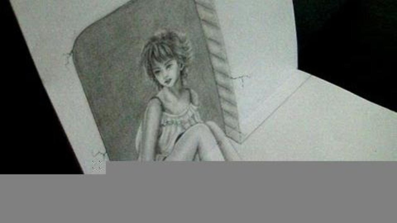 COMO DIBUJAR UNA MUJER EN 3D / COMO HACER UNA ILUSIÓN ÓPTICA