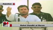 Rahul Gandhi in Baran (Rajasthan) says Congress wants the poor to live their dreams