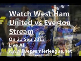 Live Football West Ham United vs Everton 21 Sep