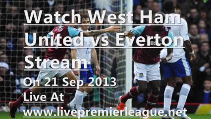 Live Football West Ham United vs Everton