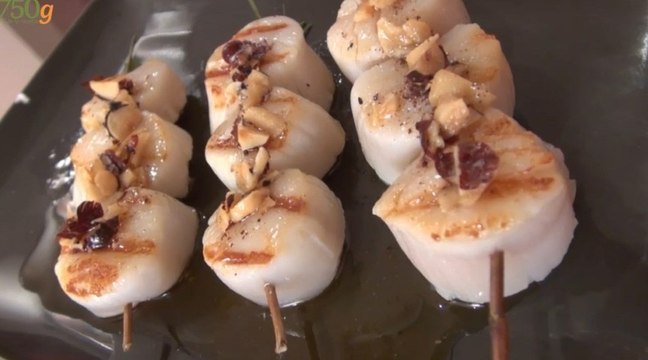 Recette de Brochettes de Saint-Jacques au romarin - 750 Grammes