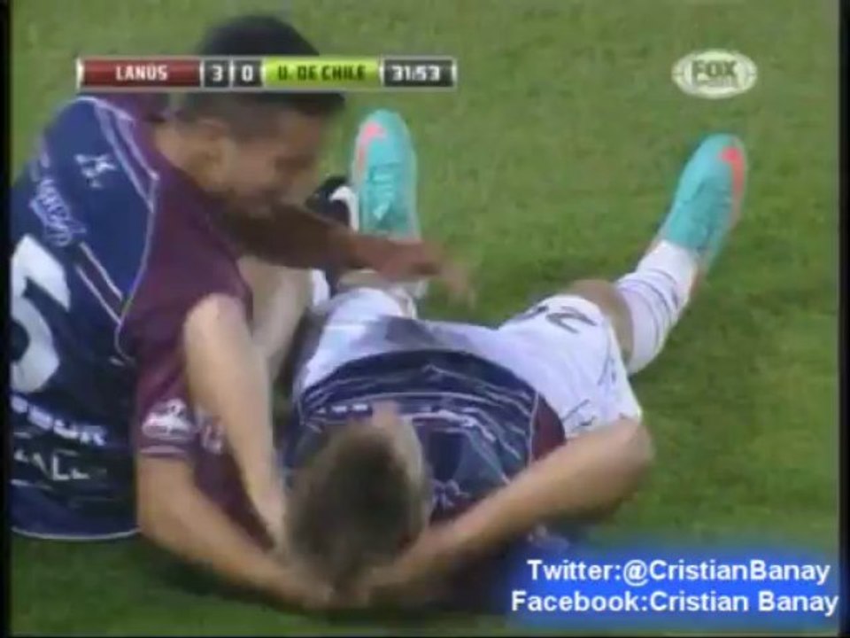 Lanus 4 Universidad de Chile 0 (ADN Radio Chile) Copa Sudamericana 2013 Los goles