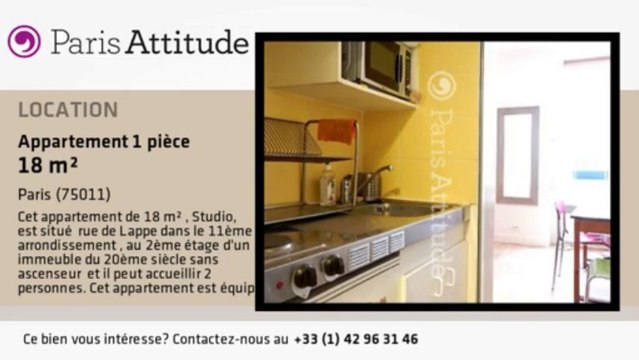 Appartement Studio à louer - Bastille, Paris - Ref. 8963