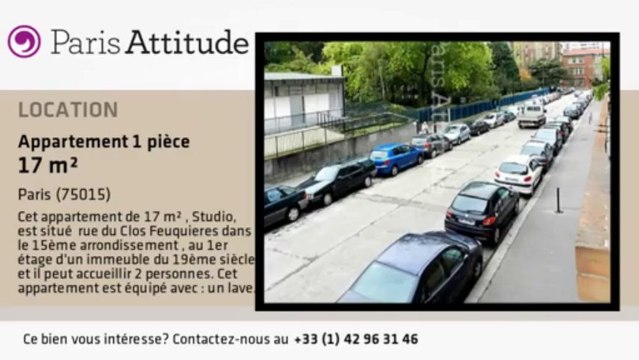 Appartement Studio à louer - Convention, Paris - Ref. 8928