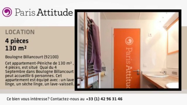Peniche 3 Chambres à louer - Boulogne Billancourt, Boulogne Billancourt - Ref. 8906