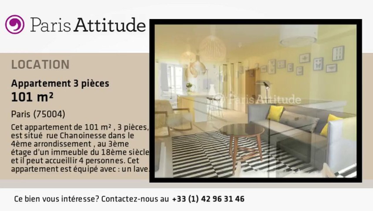 Appartement 2 Chambres à louer - Ile de la Cité, Paris - Ref. 8895