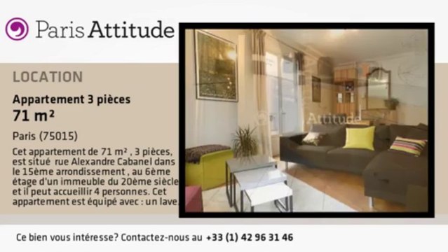 Appartement 2 Chambres à louer - Motte Piquet Grenelle, Paris - Ref. 8867
