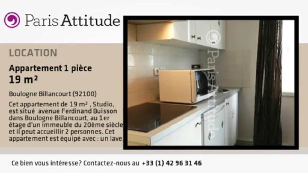 Appartement Studio à louer - Boulogne Billancourt, Boulogne Billancourt - Ref. 8824