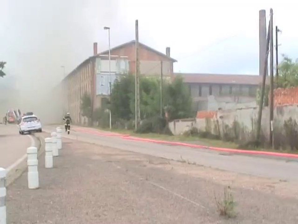 les tuileries de Mably  en feu - FLASH Spécial