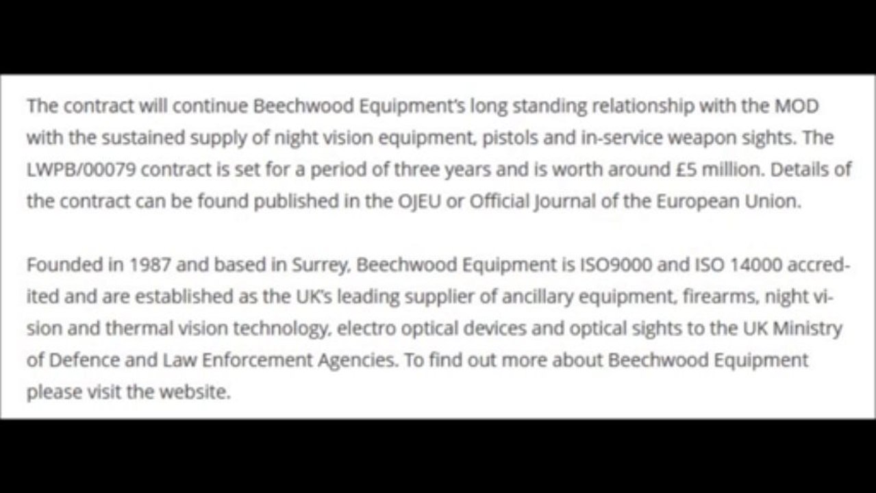 Beechwood Equipment - Information