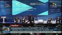 Putin afirma que los rebeldes realizaron ataque con armas químicas