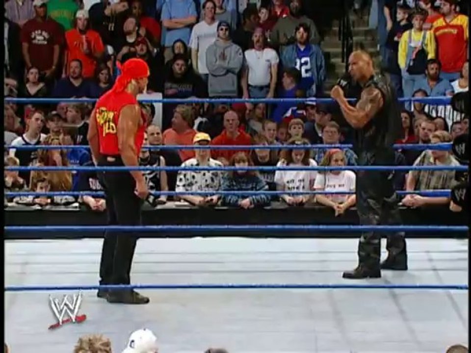 Hulk Hogan & The Rock Confrontation 2/20/2003