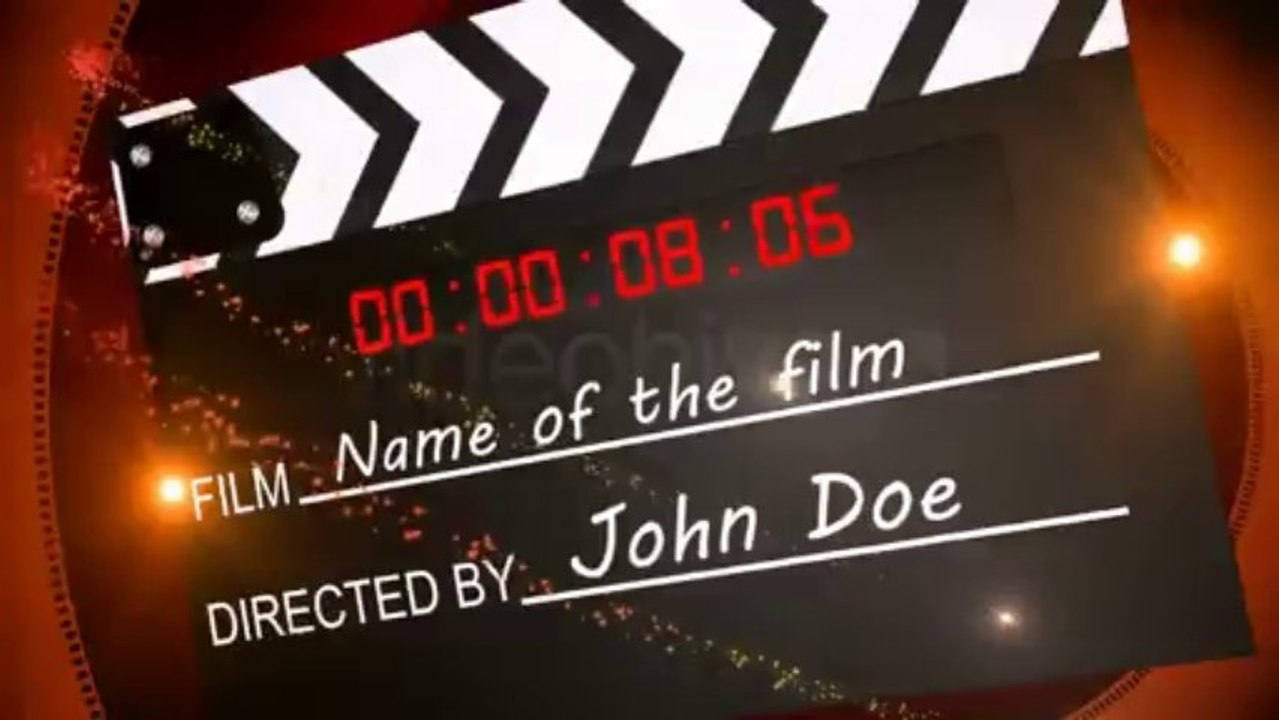 Clapper Movie Intro - After Effects Template