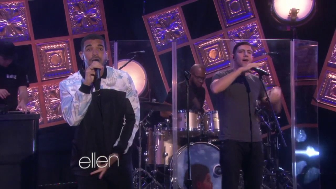 DRAKE ft MAJID JORDAN " Hold On, We’re Going Home " Live at the Ellen Show 20/09/2013 (HD).