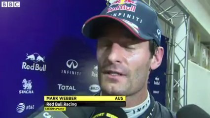 BBC F1: Mark Webber interview (2013 Singapore Grand Prix)