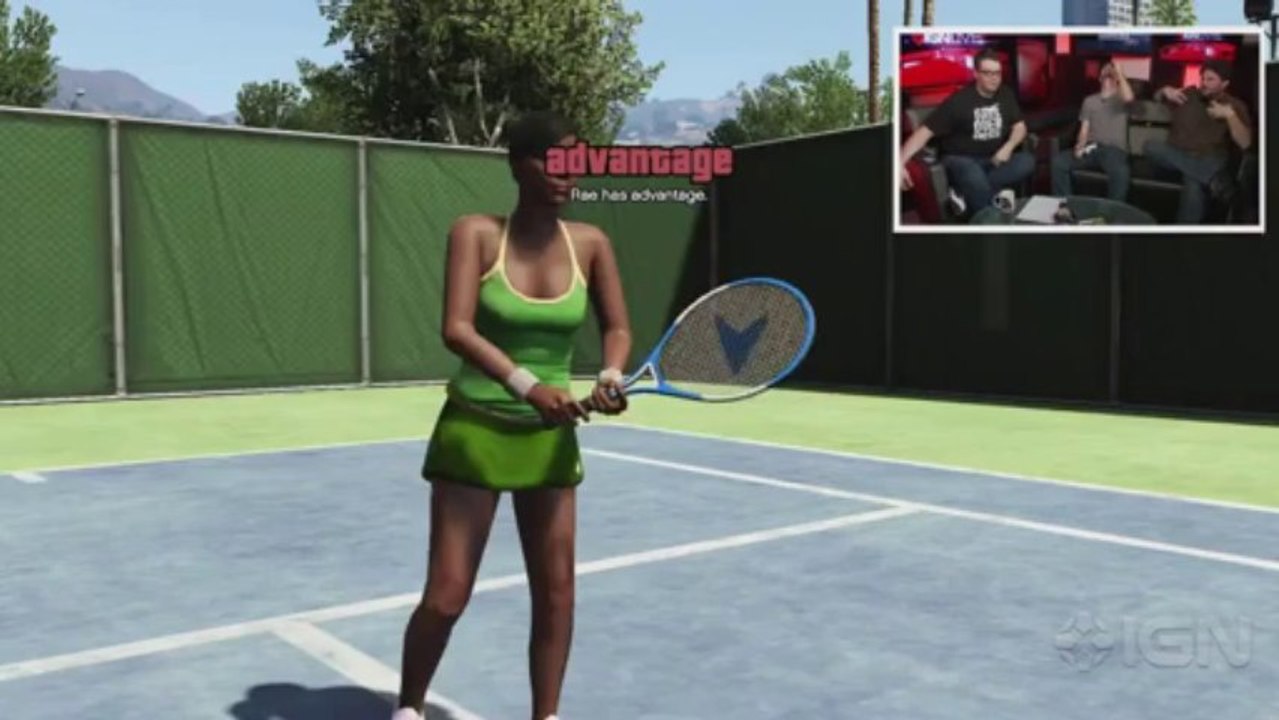 GTA 5 Playing Tennis - IGN Live - video Dailymotion