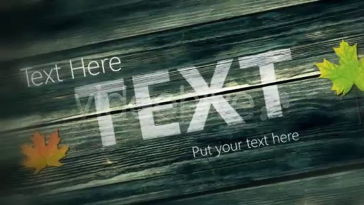 Moving Wood Texts - After Effects Template