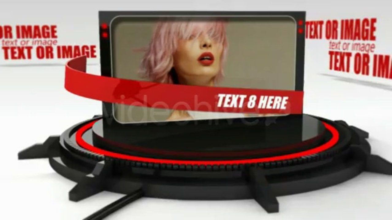 Black Video Displays - After Effects Template