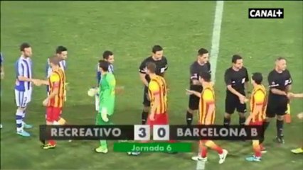 Liga Adelante  RECREATIVO 3 - BARCELONA B 0