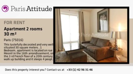 1 Bedroom Apartment for rent - Victor Hugo, Paris - Ref. 8945
