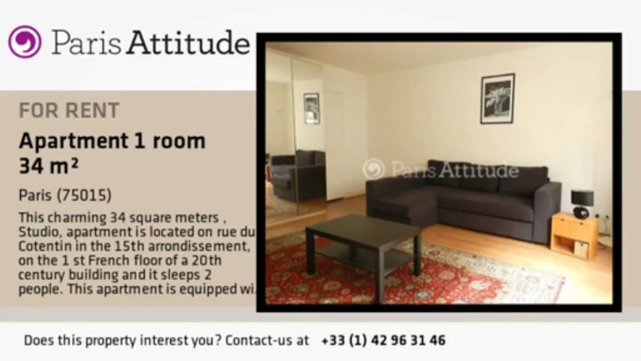 Studio Apartment for rent - Pasteur, Paris - Ref. 8966