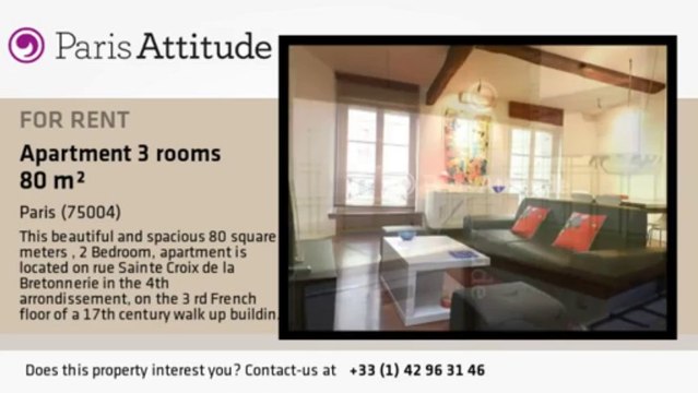 2 Bedroom Apartment for rent - St Paul, Paris - Ref. 8937