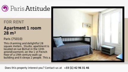 Studio Apartment for rent - Canal St Martin, Paris - Ref. 8935